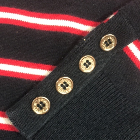 Tommy Hilfiger Red, White, Blue Striped Knit Turtleneck size M - Picture 7 of 10